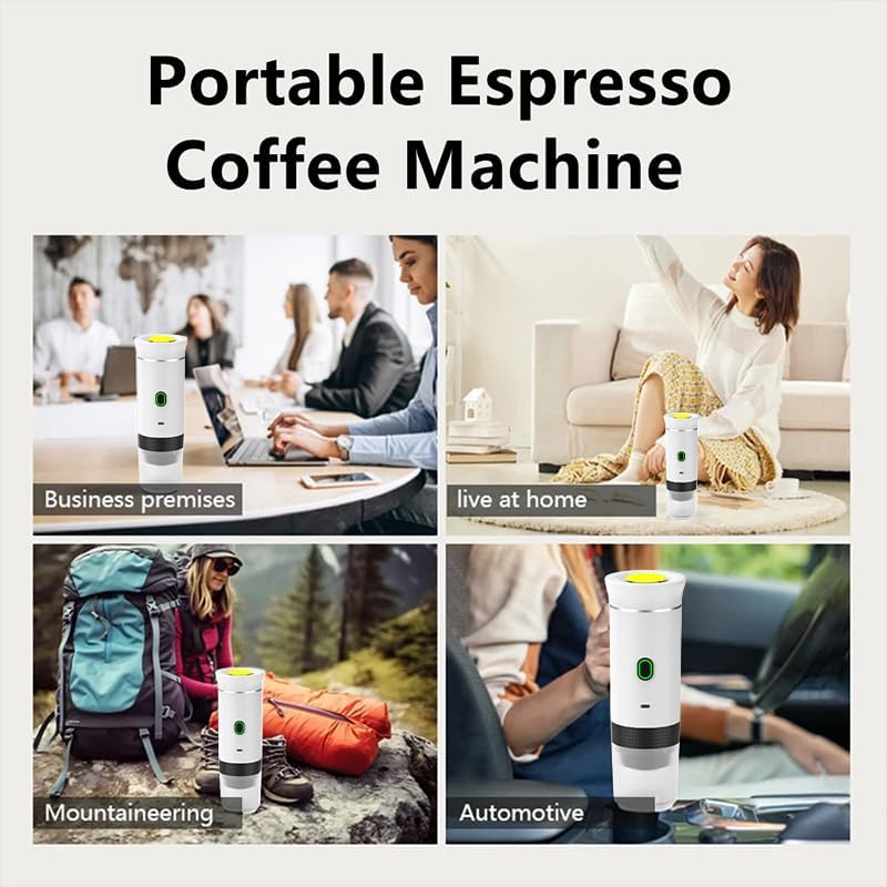 ☕ Macchina da Caffè Portatile 2-in-1 – Capsule & Caffè Macinato