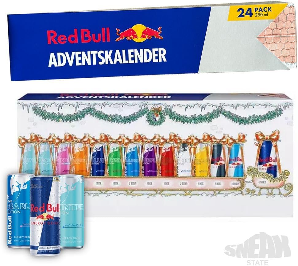 🎄 Calendario dell'Avvento Red Bull 2024 – 24 Lattine di Energia ⚡