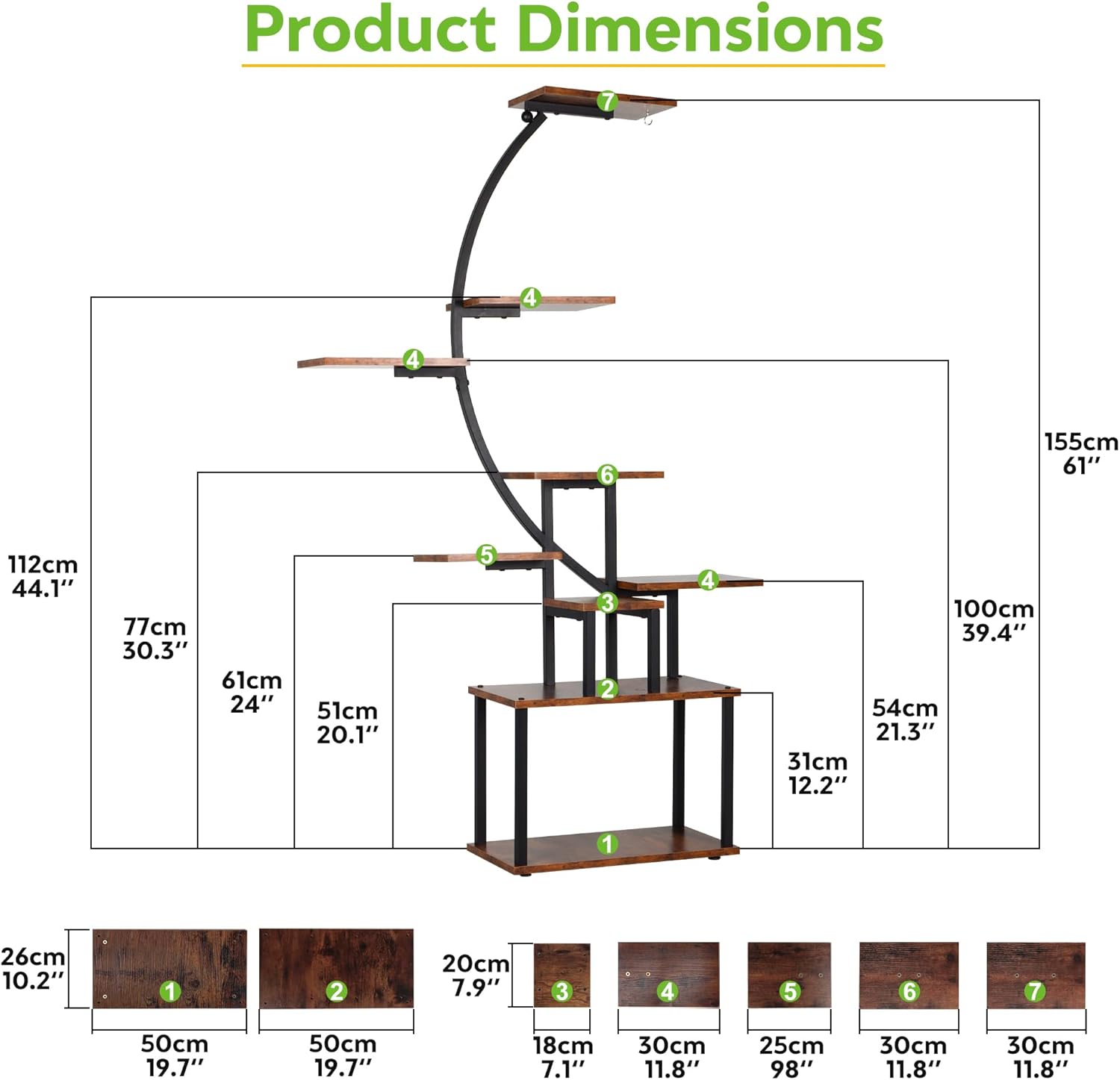 🌿 Nine-Tiered Flower Stand with Grow Lights ✨