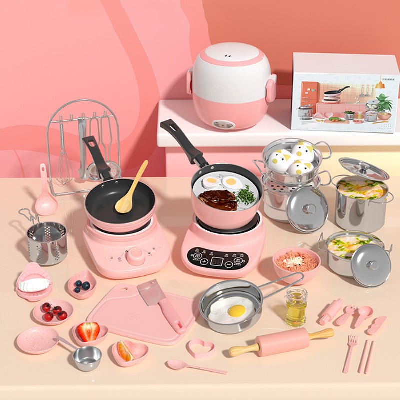 🎁[Beste cadeau voor kinderen]🍳Real Cooking Mini Kitchen Toys voor kinderen - Set van 22 stuks