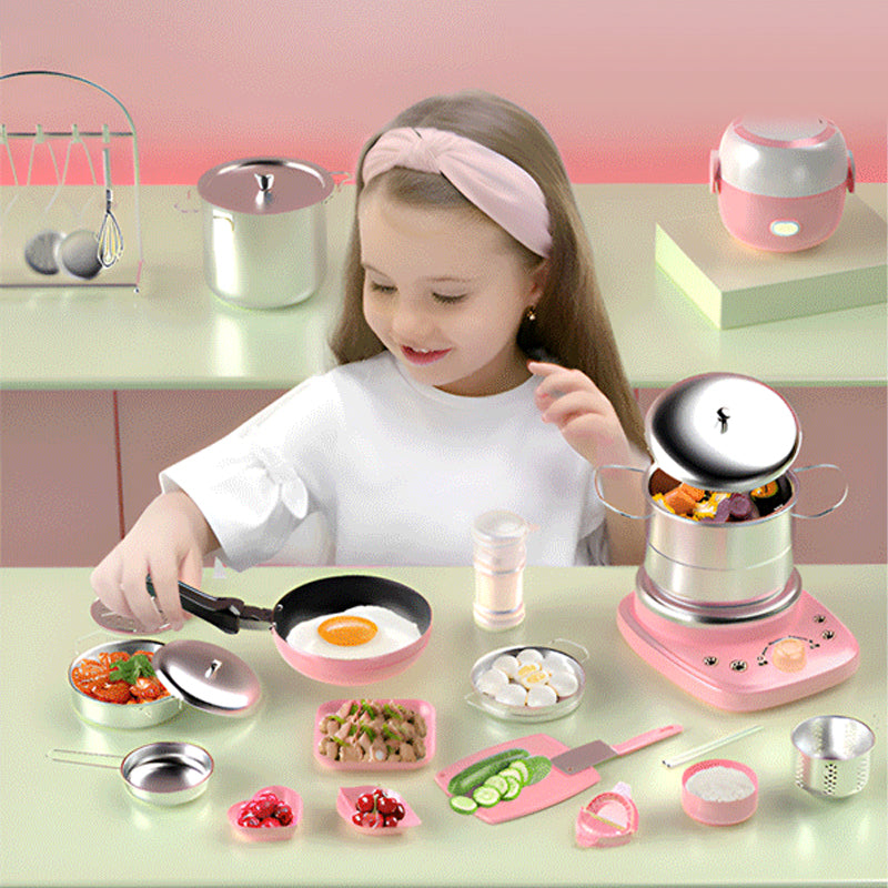 🎁[Beste cadeau voor kinderen]🍳Real Cooking Mini Kitchen Toys voor kinderen - Set van 22 stuks